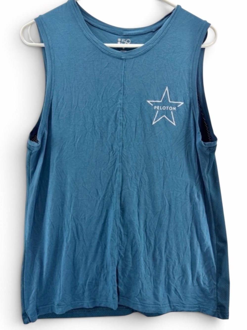 Splits59 Peloton Women's Blue Sleeveless Star Logo Tank Size Medium